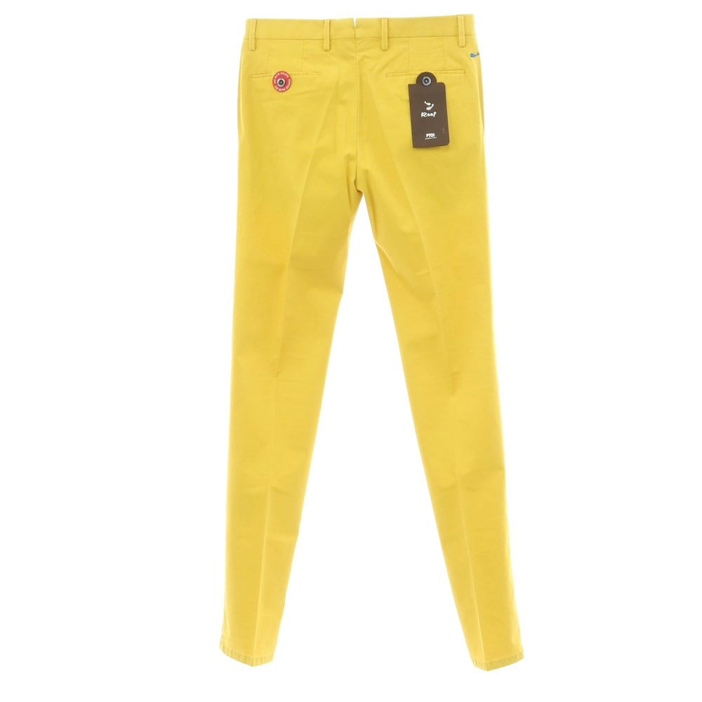 [Used] [Unused] PT01 BEAMS F Special Edition Reef Stretch Cotton Casual Slacks Pants Yellow [Size 46] [YEL] [S/S] [Condition Rank S] [Men&