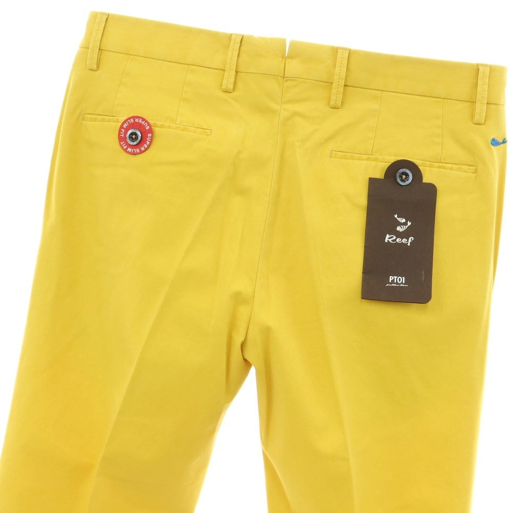 [Used] [Unused] PT01 BEAMS F Special Edition Reef Stretch Cotton Casual Slacks Pants Yellow [Size 46] [YEL] [S/S] [Condition Rank S] [Men&