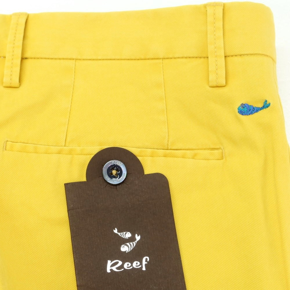 [Used] [Unused] PT01 BEAMS F Special Edition Reef Stretch Cotton Casual Slacks Pants Yellow [Size 46] [YEL] [S/S] [Condition Rank S] [Men&