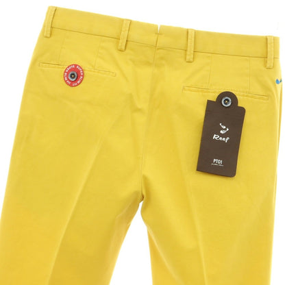 [Used] [Unused] PT01 BEAMS F Special Edition Reef Stretch Cotton Casual Slacks Pants Yellow [Size 44] [YEL] [S/S] [Condition Rank S] [Men&