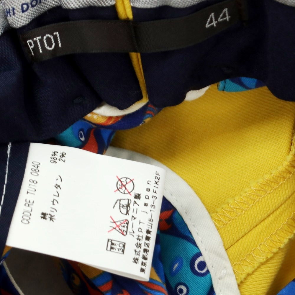 [Used] [Unused] PT01 BEAMS F Special Edition Reef Stretch Cotton Casual Slacks Pants Yellow [Size 44] [YEL] [S/S] [Condition Rank S] [Men&