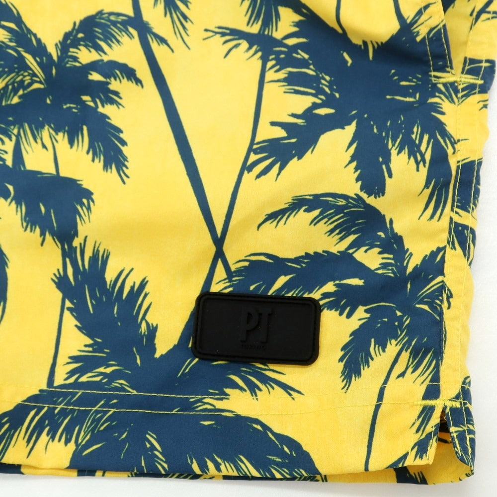 [New] PT TORINO Polyester Amphibious Shorts Yellow x Navy [Size 48] [YEL] [S/S] [Condition Rank N] [Men&