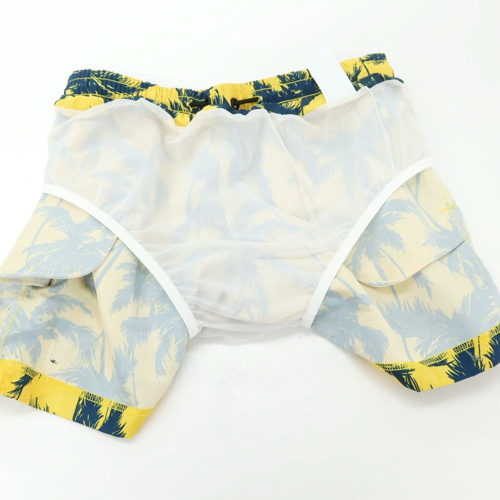 [New] PT TORINO Polyester Amphibious Shorts Yellow x Navy [Size 48] [YEL] [S/S] [Condition Rank N] [Men&