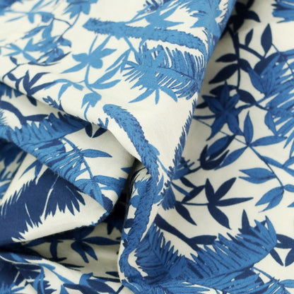 [New] PT TORINO BERMUDA Cotton Botanical Print Shorts Ivory x Blue x Navy [Size 46] [BLU] [S/S] [Condition Rank N] [Men&