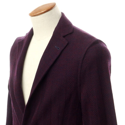 [Used] Bagutta wool casual jacket, wine x navy [Size 46] [PUP] [A/W] [Condition Rank B] ​​[Men&