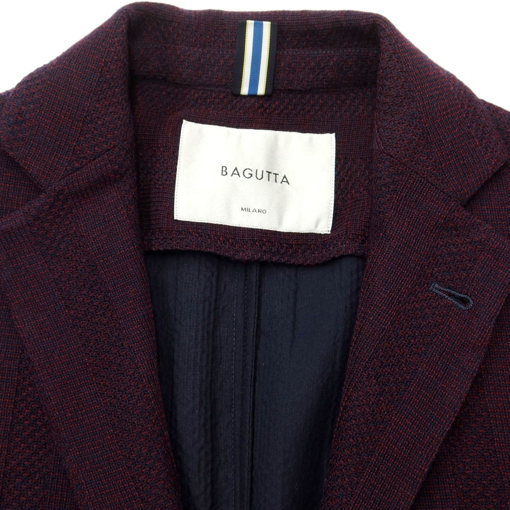 [Used] Bagutta wool casual jacket, wine x navy [Size 46] [PUP] [A/W] [Condition Rank B] ​​[Men&