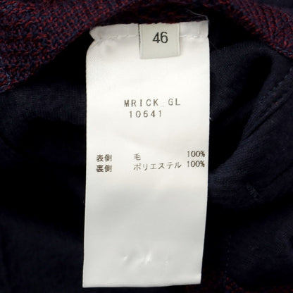 [Used] Bagutta wool casual jacket, wine x navy [Size 46] [PUP] [A/W] [Condition Rank B] ​​[Men&