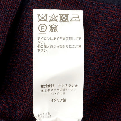 【中古】バグッタ Bagutta ウール カジュアルジャケット ワイン系xネイビー【サイズ46】【PUP】【A/W】【状態ランクB】【メンズ】【759573】