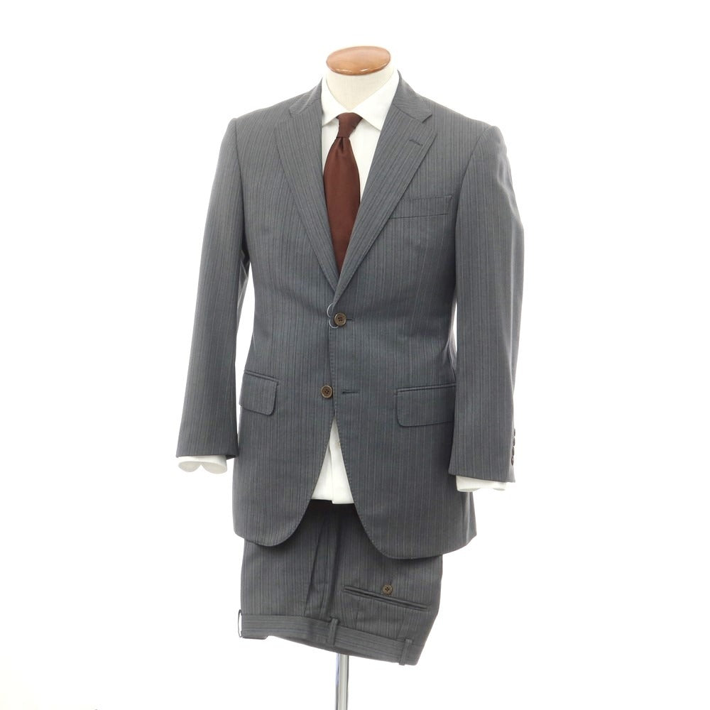 【中古】アザブテーラー azabu tailor ウール ストライプ 2つボタンスーツ グレー【 46/79 】【 状態ランクC 】【 メンズ 】
[DPD]