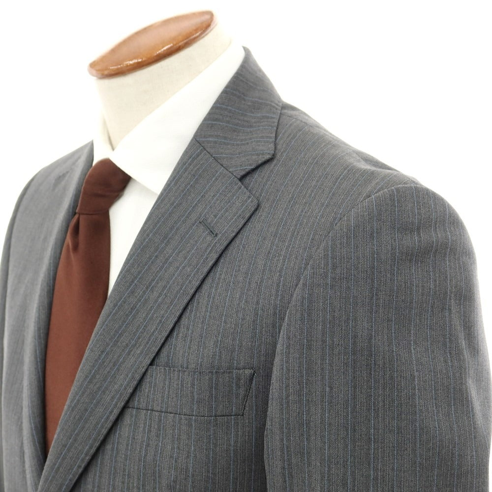 【中古】アザブテーラー azabu tailor ウール ストライプ 2つボタンスーツ グレー【 46/79 】【 状態ランクC 】【 メンズ 】
[APD]