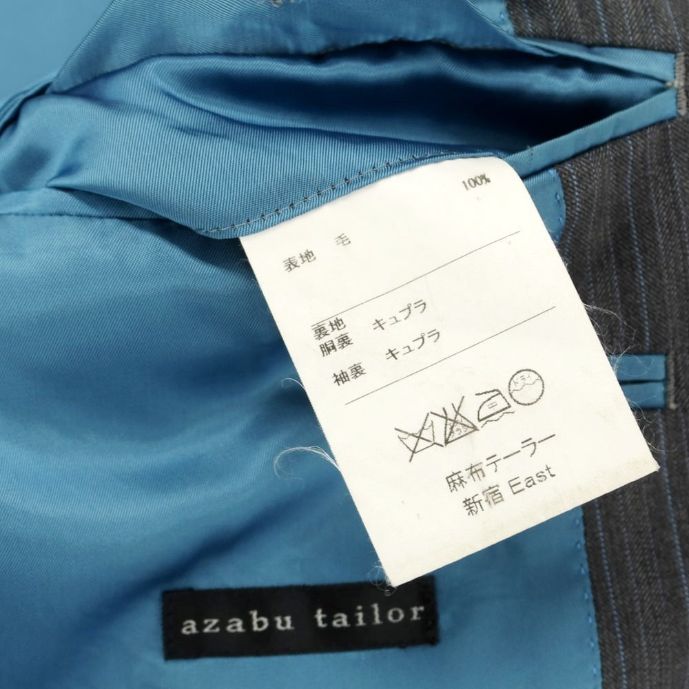 【中古】アザブテーラー azabu tailor ウール ストライプ 2つボタンスーツ グレー【 46/79 】【 状態ランクC 】【 メンズ 】
[DPD]