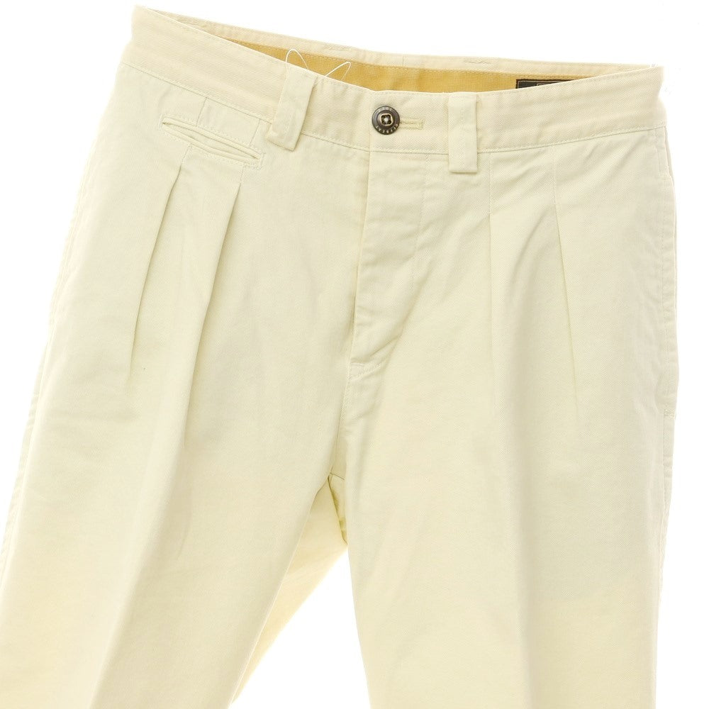 [Used] PT01 Twill Cotton Casual Slacks Pants Light Yellow [29] [Condition Rank B] [Men&