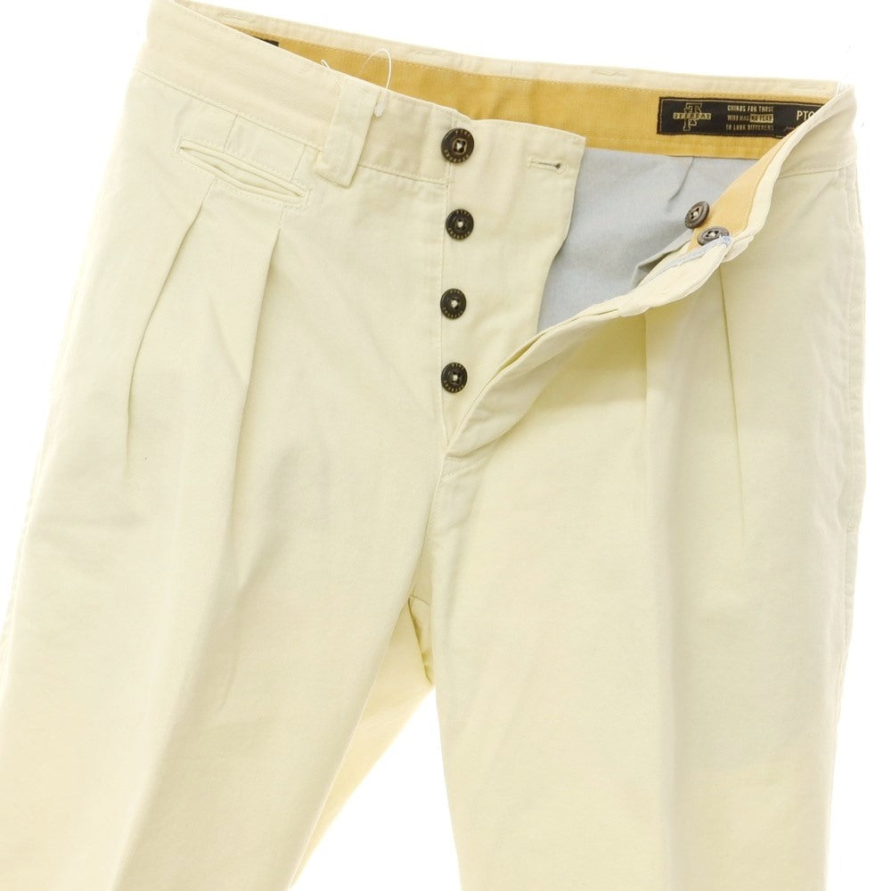 [Used] PT01 Twill Cotton Casual Slacks Pants Light Yellow [29] [Condition Rank B] [Men&