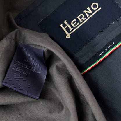 [Used] Herno Polyester Zip-up Hooded Blouson Grayish Light Navy [50] [Condition Rank C] [Men&