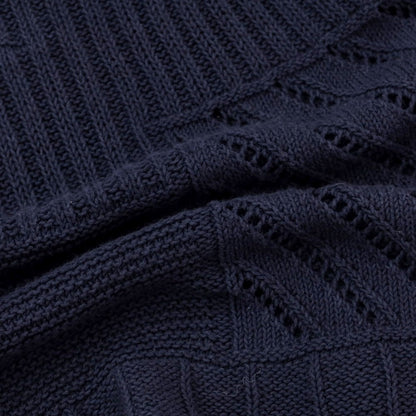 [Used] Roberto Collina ROBERTO COLLINA Cotton linen pullover knit navy [50] [Condition rank C] [Men&