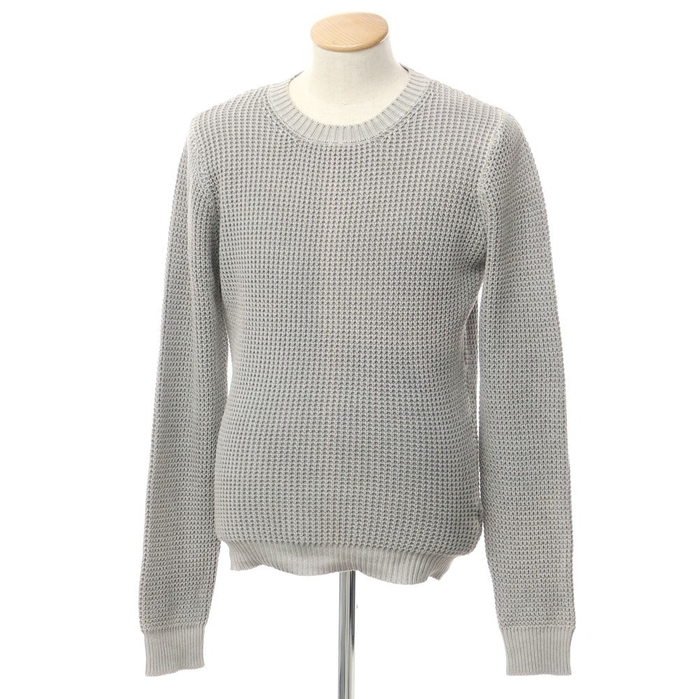 【中古】ウールアンドコー WOOL＆CO コットン クルーネック プルオーバーニット グレー【 S 】【 状態ランクC 】【 メンズ 】
[CPD]