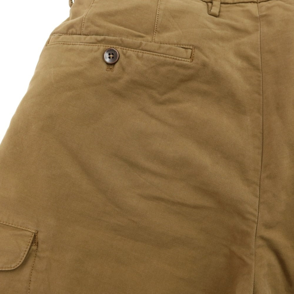 [Used] INCOTEX stretch cotton cargo pants, dark beige [46] [Condition: C] [Men&