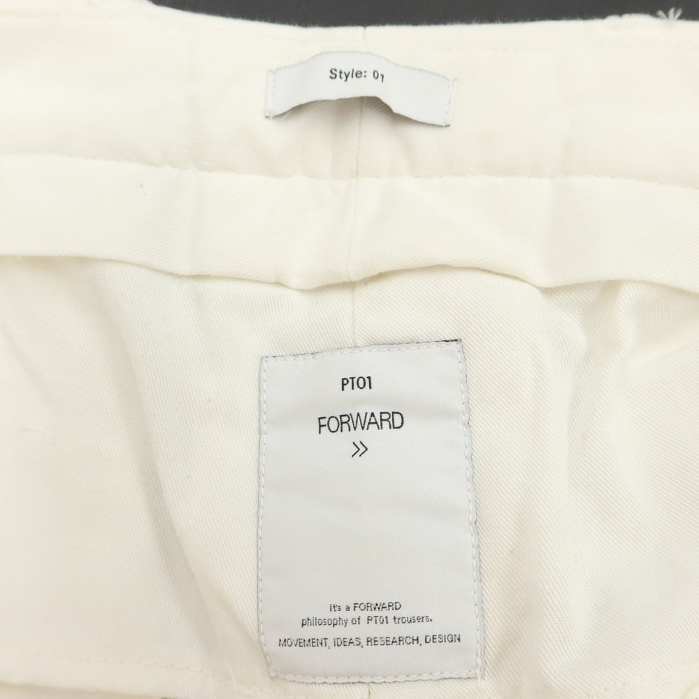 【中古】ピーティーゼロウーノ PT01 FORWARD コットン カジュアルスラックスパンツ
 ホワイト【サイズ31】【WHT】【S/S】【状態ランクB】【メンズ】
【759580】
[CPD]