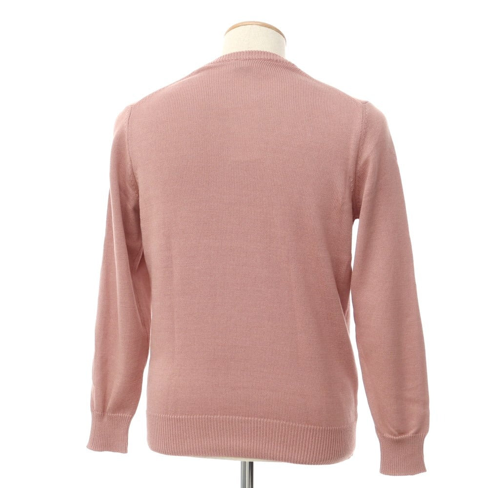 [Used] Alessandro Luppi Cotton Long Sleeve Crew Neck Pullover Knit
 Pink [Size 44] [PNK] [S/S] [Condition Rank B] [Men&