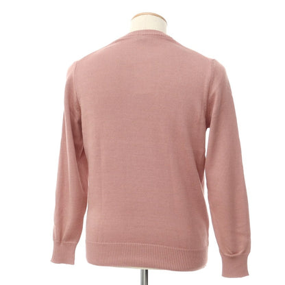 [Used] Alessandro Luppi Cotton Long Sleeve Crew Neck Pullover Knit
 Pink [Size 44] [PNK] [S/S] [Condition Rank B] [Men&