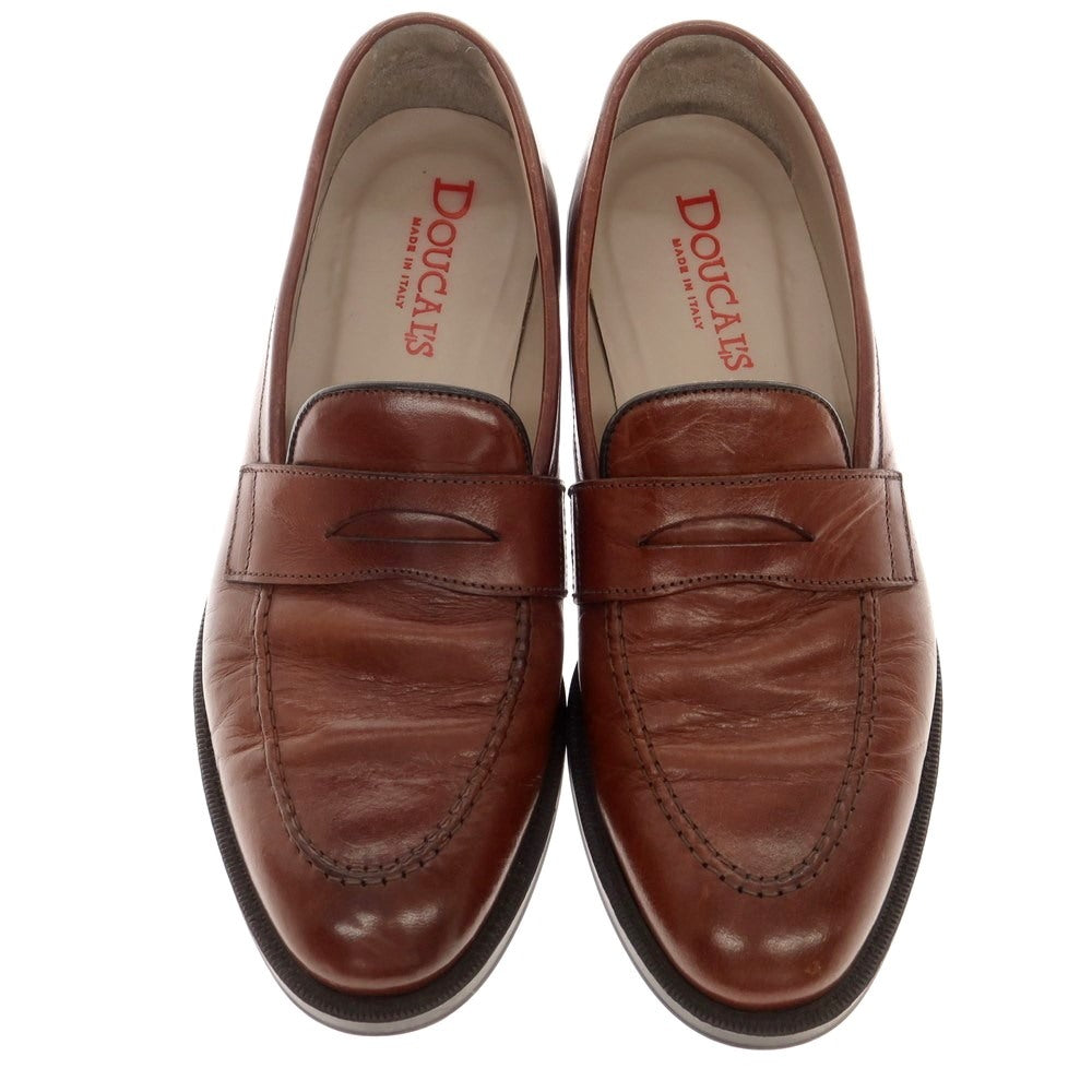 [Used] DOUCALS coin loafers, brown [39] [Condition: C] [Men&