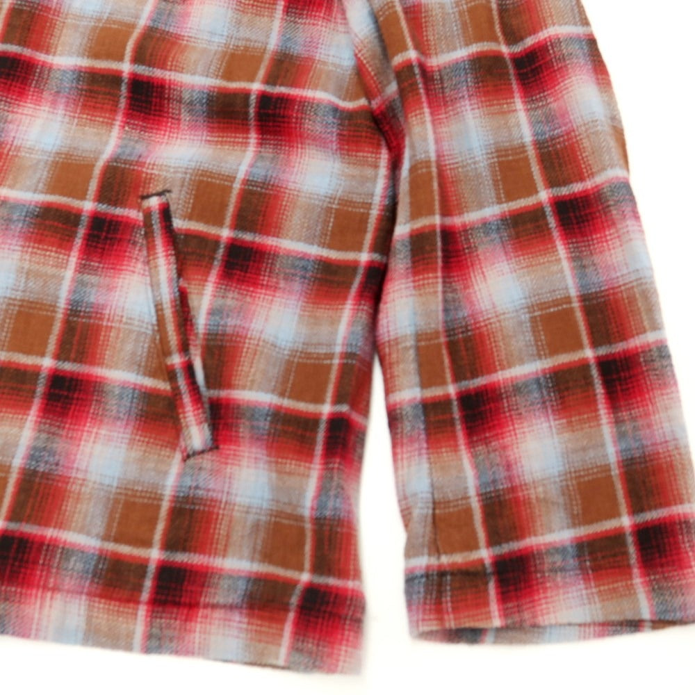 [Used] Pendleton Cotton Check Zip-up Blouson Brown x Red [L] [Condition Rank B] [Men&