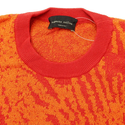 [Used] Roberto Collina Rayon cotton pile pullover knit
 Red x Orange [Size 50] [RED] [S/S] [Condition Rank B] [Men&