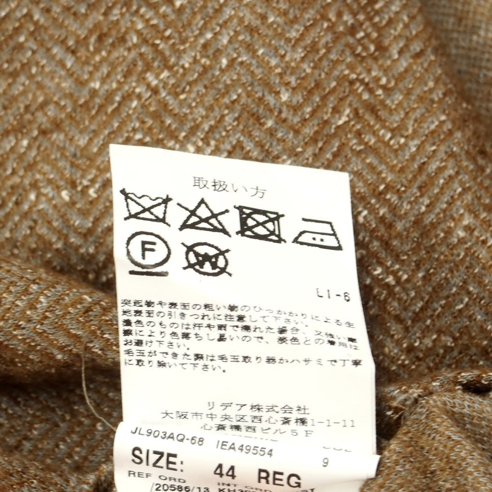 [Used] LARDINI wool cotton linen 3B tailored jacket
 Brown x Gray [Size 44] [BRW] [A/W] [Condition Rank B] ​​[Men&