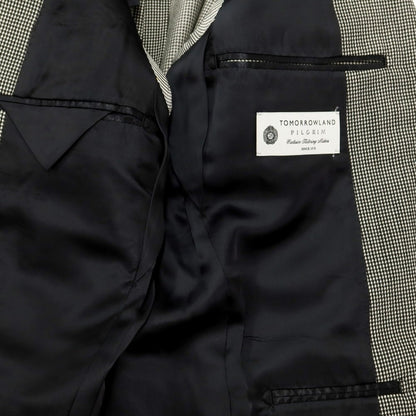 [Used] TOMORROWLAND Wool 2B Tailored Jacket Black x Off White [Size 44] [GRY] [S/S] [Condition Rank B] [Men&