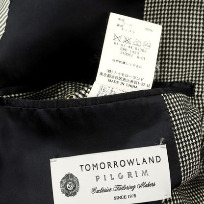 [Used] TOMORROWLAND Wool 2B Tailored Jacket Black x Off White [Size 44] [GRY] [S/S] [Condition Rank B] [Men&