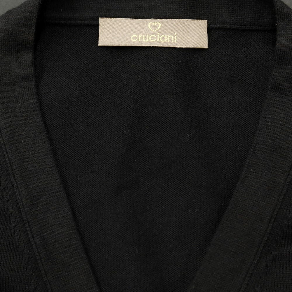 [Used] CRUCIANI cotton cardigan
 Black [Size 44] [BLK] [S/S] [Condition Rank C] [Men&