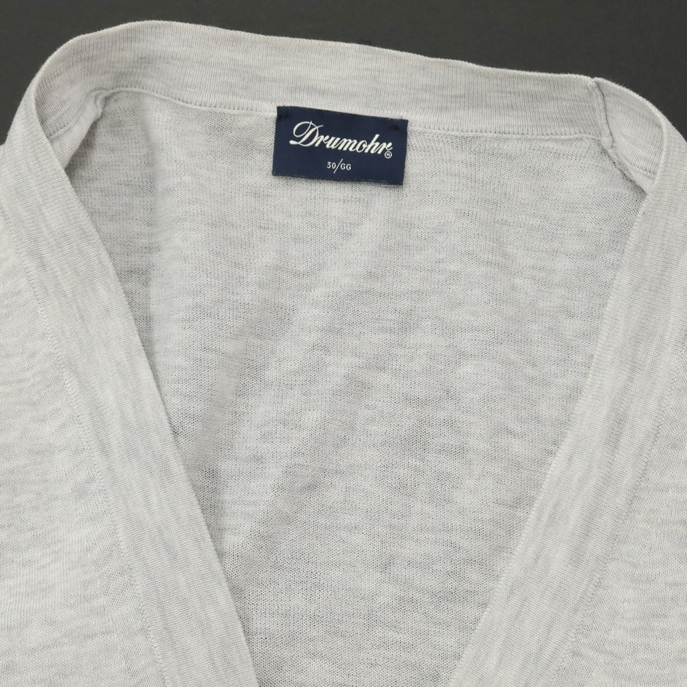 [Used] Drumohr Cotton Cardigan Light Gray [Size 44] [GRY] [S/S] [Condition Rank C] [Men&