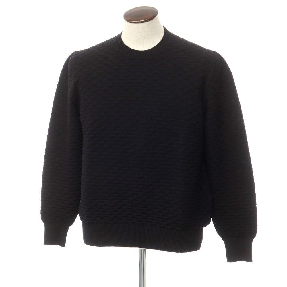 [Used] Drumohr Cotton Crew Neck Pullover Knit
 Black [Size 52] [BLK] [S/S] [Condition Rank B] [Men&