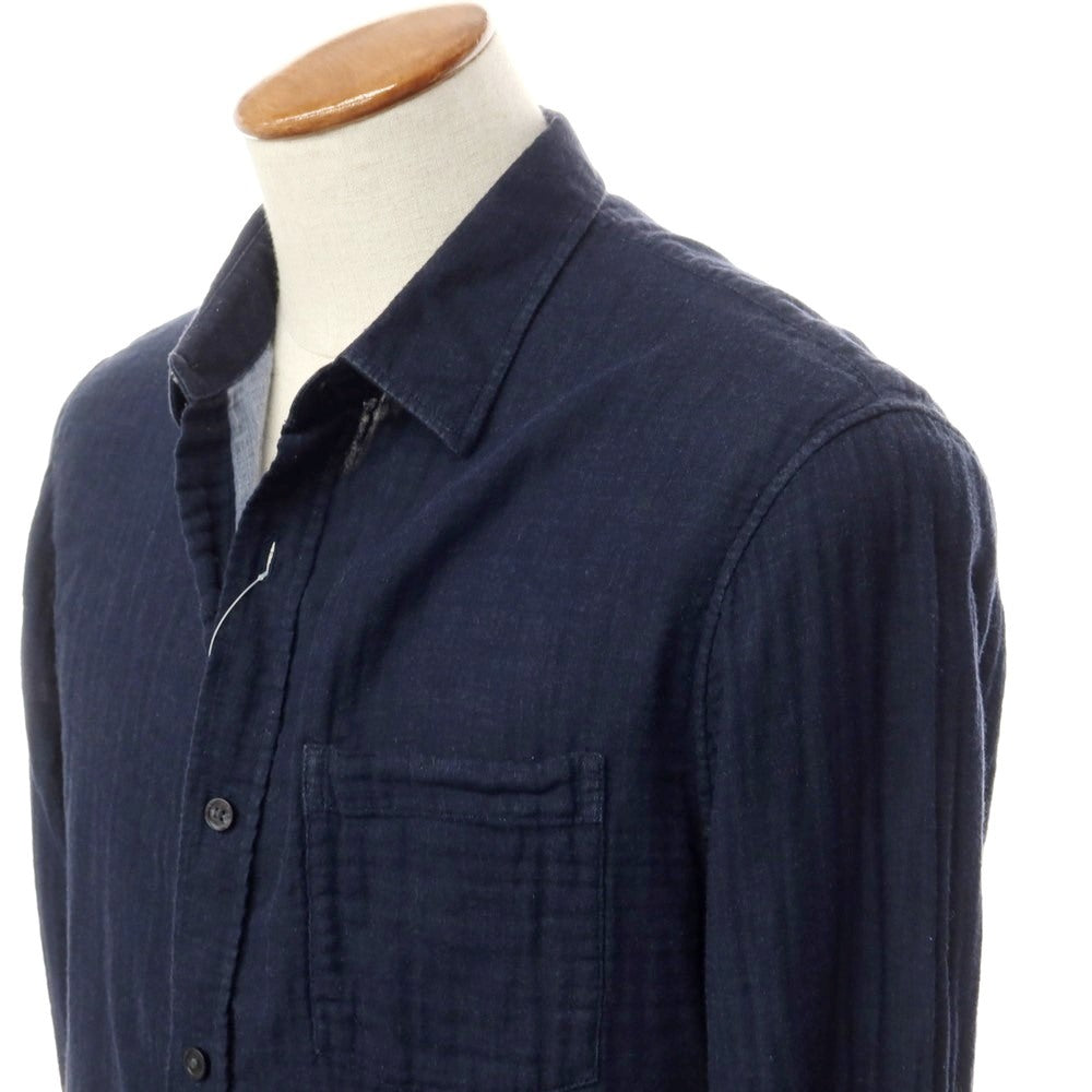 [Used] Vince Cotton Casual Shirt Navy [M] [Condition Rank C] [Men&