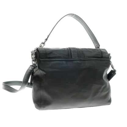 [Used] COLE HAAN Leather Shoulder Bag Black [Condition Rank C] [Women&