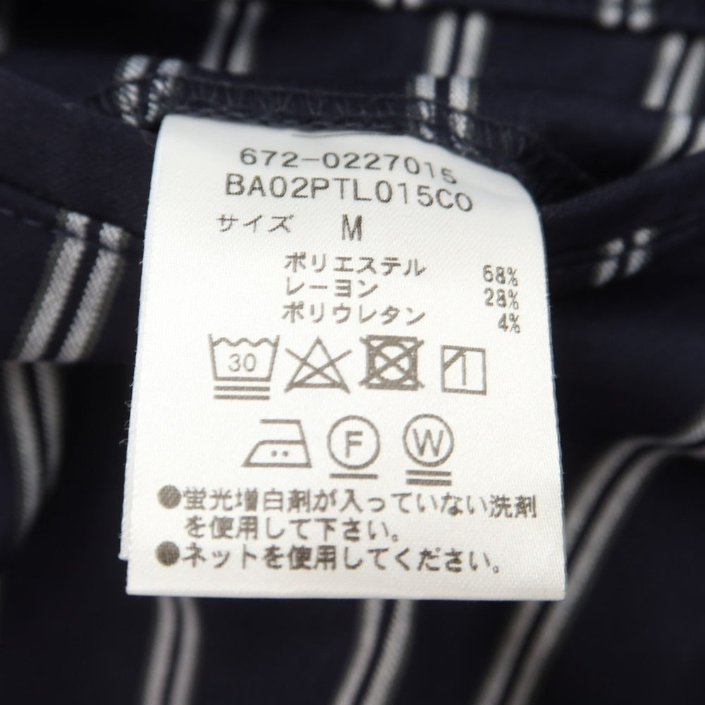 [Used] Nano Universe Polyester Rayon Easy Pants
 Navy x White [Size M] [NVY] [S/S] [Condition Rank C] [Men&