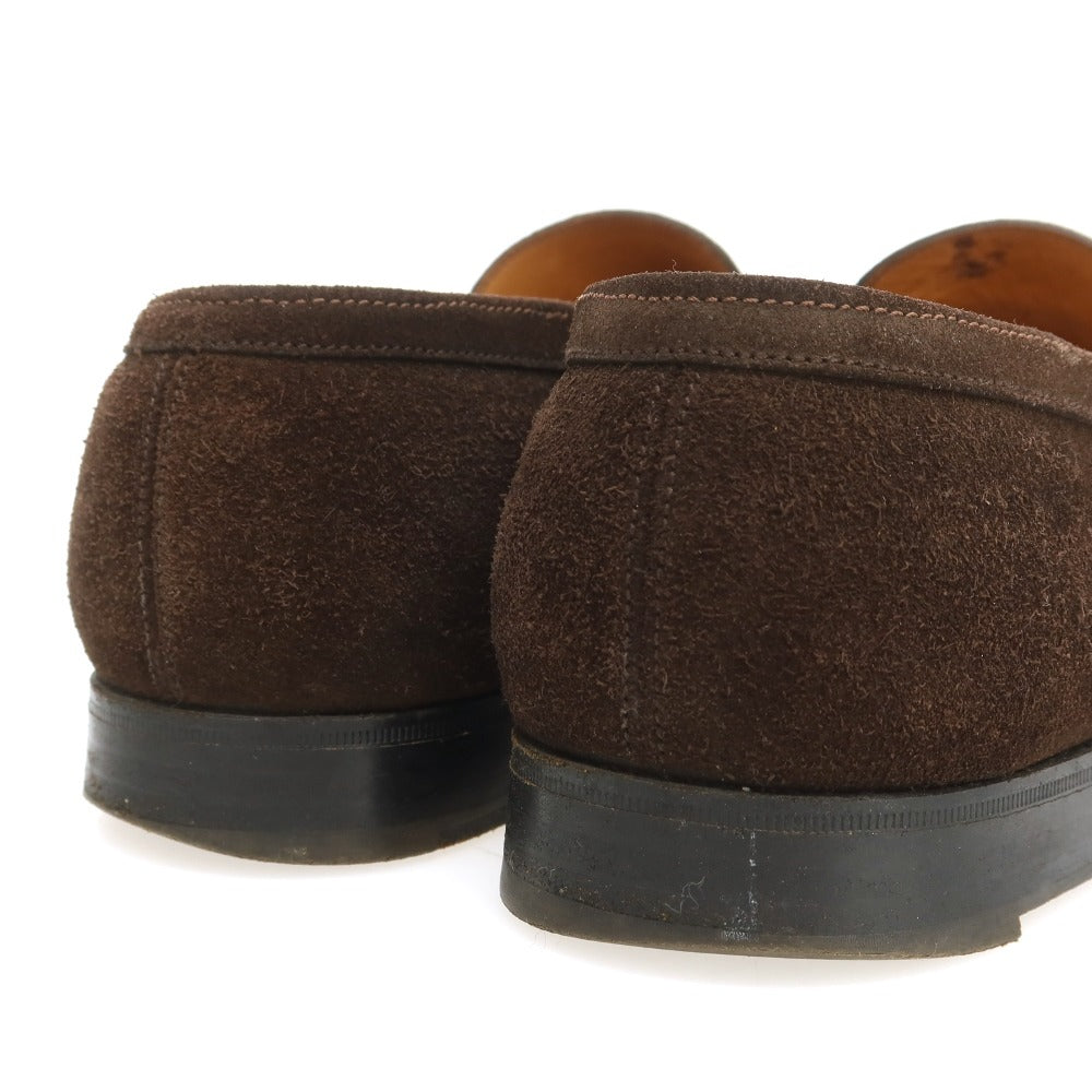 【中古】ジェイエムウエストン J.M WESTON スエード コインローファー ダークブラウン【 8 1/2E 】【 状態ランクD 】【 メンズ 】