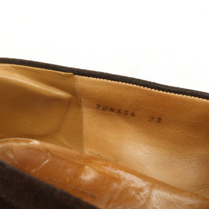 【中古】ジェイエムウエストン J.M WESTON スエード コインローファー ダークブラウン【 8 1/2E 】【 状態ランクD 】【 メンズ 】