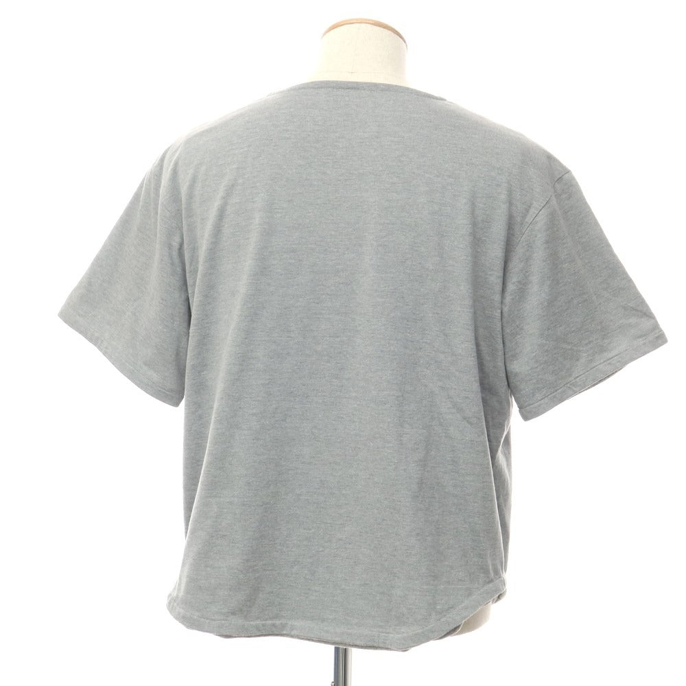 [Used] Banal Chic Bizarre Cotton Pile Reversible Short Sleeve T-Shirt Gray [No Size (S)] [Condition Rank B] [Men&