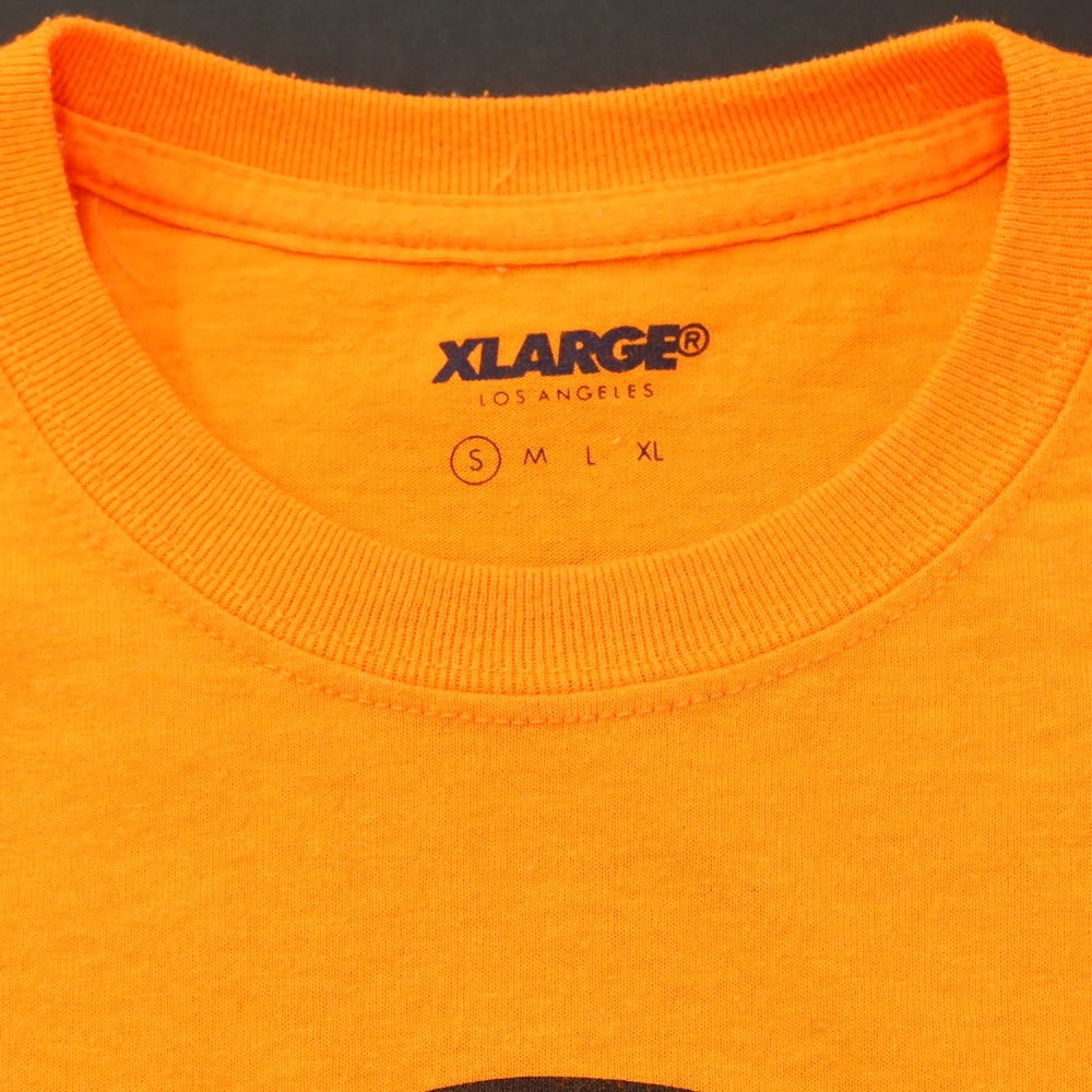 [Used] XLARGE Cotton Polyester Crew Neck Short Sleeve T-Shirt Fluorescent Orange [S] [Condition Rank C] [Men&