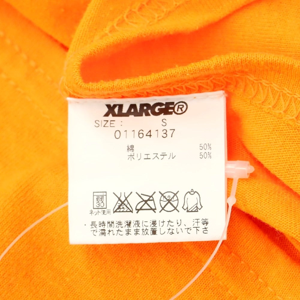 [Used] XLARGE Cotton Polyester Crew Neck Short Sleeve T-Shirt Fluorescent Orange [S] [Condition Rank C] [Men&