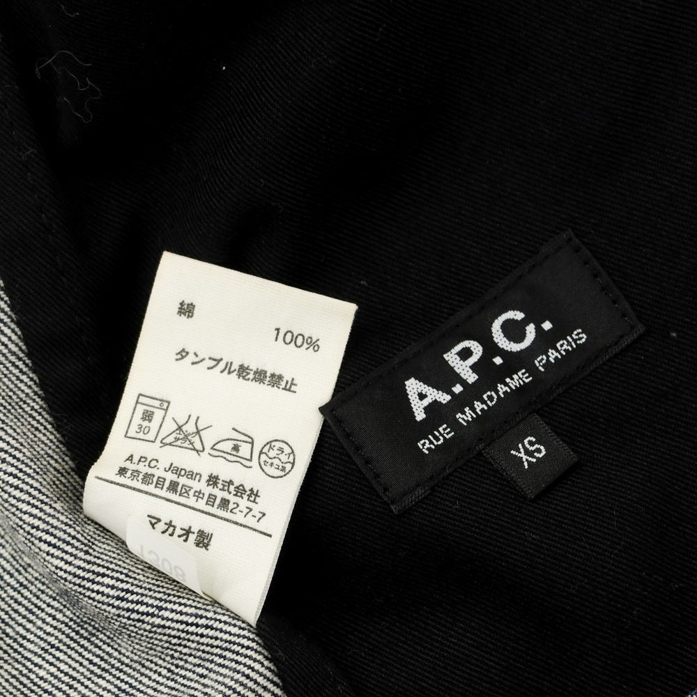 【中古】アーペーセー A.P.C. コットン Gジャン デニムジャケット ネイビー【 XS 】【 状態ランクC 】【 メンズ 】