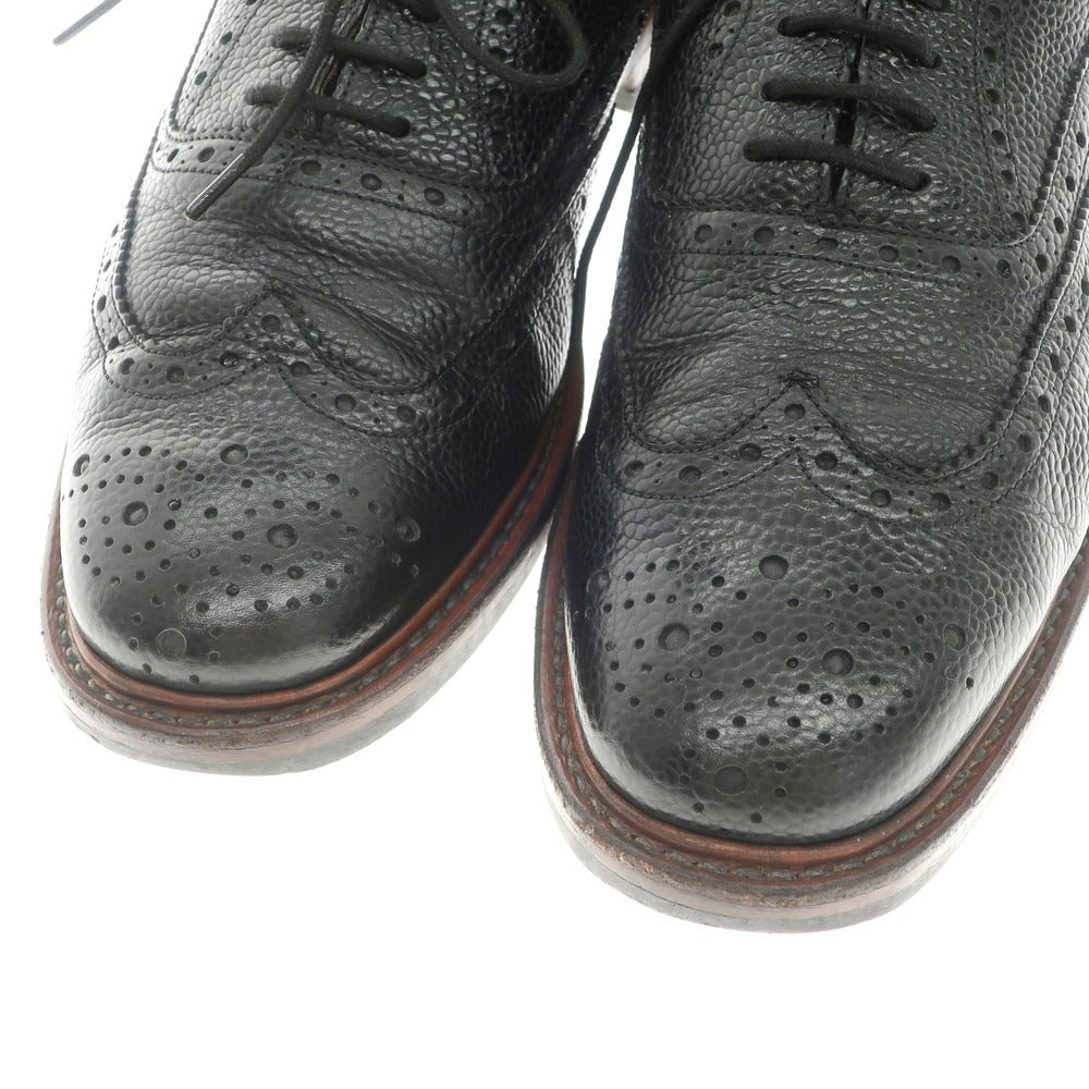 [Used] John White Country Calf Wingtip Dress Shoes Black [6.5] [Condition Rank B] [Men&