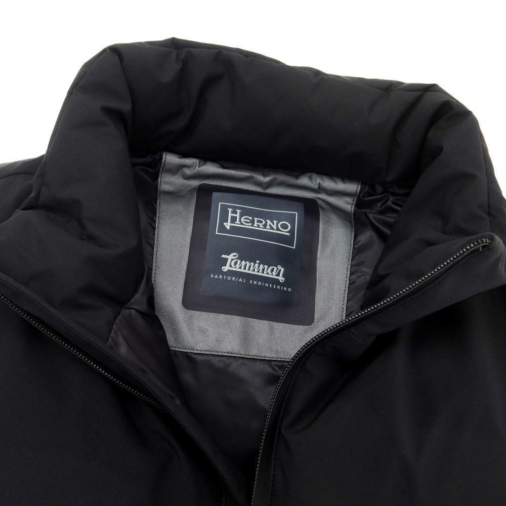 【中古】ヘルノ Herno Laminar GORE-TEX ポリエステル中綿 ダウンベスト ブラック【 48 】【 状態ランクA 】【 メンズ 】