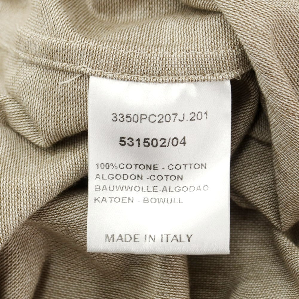 [Used] GUY ROVER Pique Cotton Short Sleeve Polo Shirt Khaki Beige x White [L] [Condition Rank B] ​​[Men&