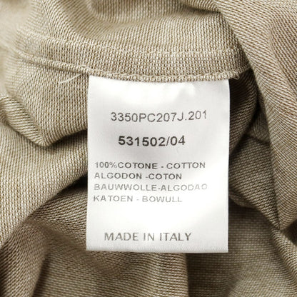 [Used] GUY ROVER Pique Cotton Short Sleeve Polo Shirt Khaki Beige x White [L] [Condition Rank B] ​​[Men&