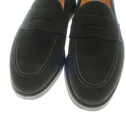 [Used] BERWICK Suede Coin Loafers Black [7.5] [Condition Rank A] [Men&