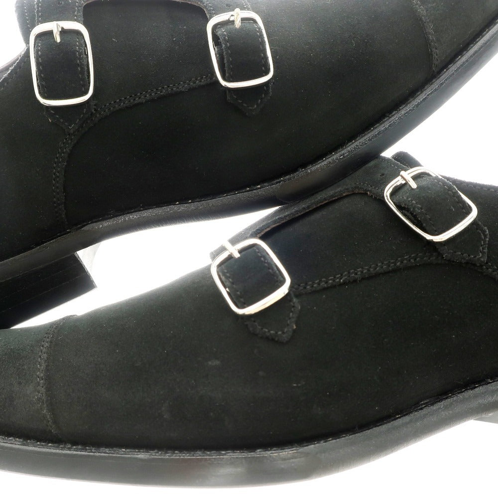 [Used] Perfetto VENERDI Suede Double Monk Dress Shoes Black [8] [Condition Rank A] [Men&