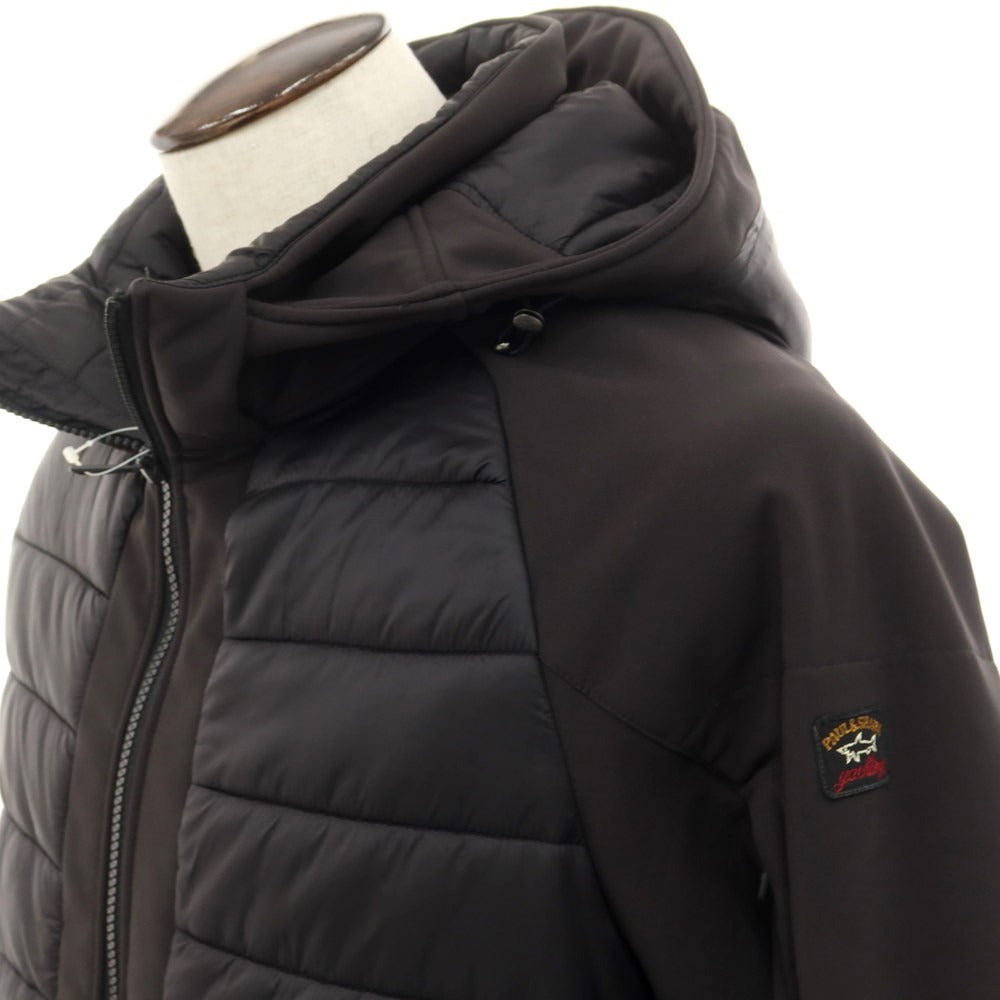 【中古】ポールアンドシャーク PAUL&amp;SHARK ナイロン PRIMALOFT 中綿ブルゾン ブラック【 L 】【 状態ランクC 】【 メンズ 】