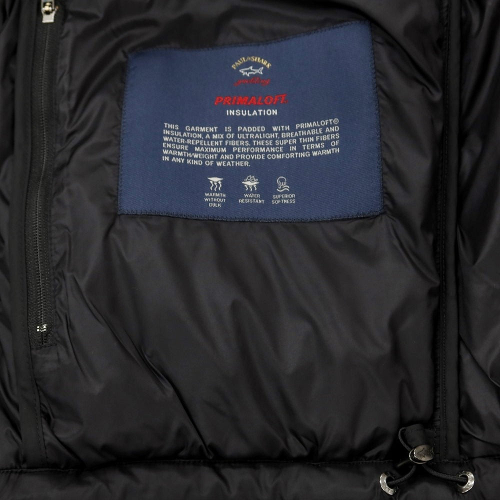 【中古】ポールアンドシャーク PAUL&amp;SHARK ナイロン PRIMALOFT 中綿ブルゾン ブラック【 L 】【 状態ランクC 】【 メンズ 】